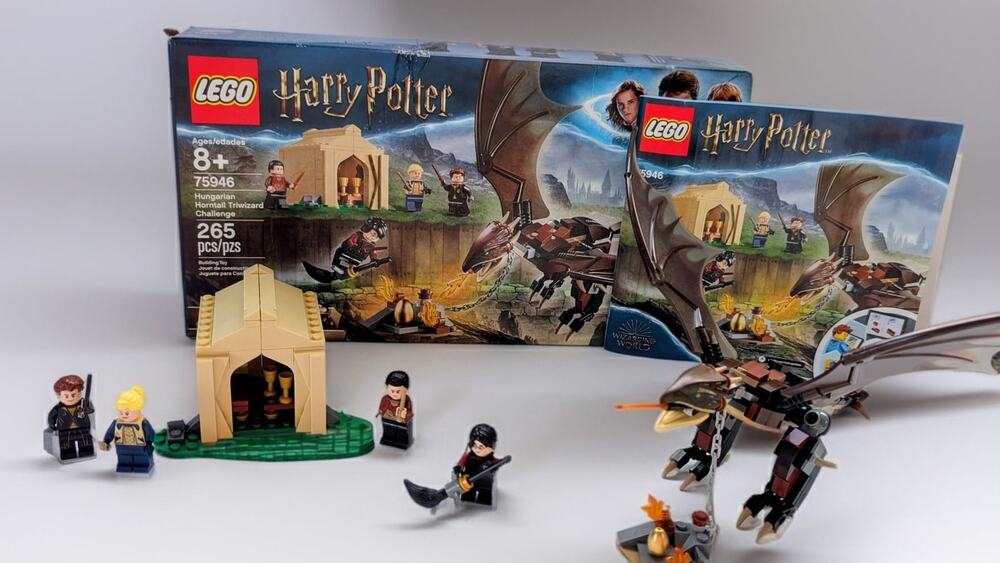 Lego 75946 Harry Potter: Hungarian Horntail Triwizard Challenge - Complete